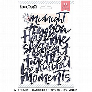 Midnight – Die Cut Titles Midnight – Die Cut Titles