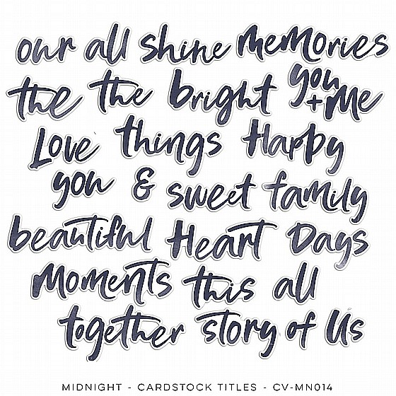 Midnight � Die Cut Titles