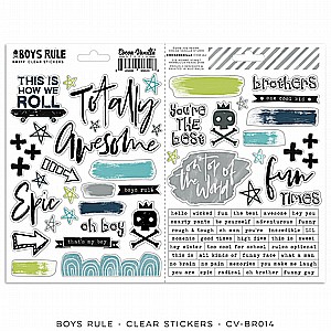 Boys Rule – Clear Stickers Boys Rule – Clear Stickers