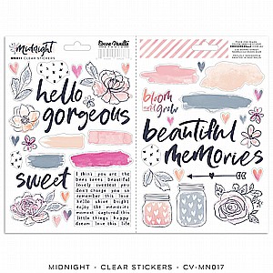 Midnight – Clear Stickers Midnight – Clear Stickers