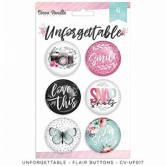UNFORGETTABLE FLAIR BUTTONS