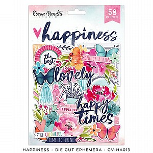 �������� ���� - HAPPINESS � Die Cut Ephemera