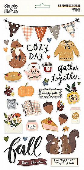 COZY DAYS -6X12 CHIPBOARD