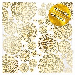 Gold foiled vellum sheet Golden Napkins Gold foiled vellum sheet Golden Napkins