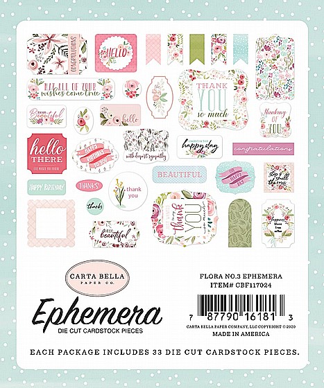 FLORA NO. 3 EPHEMERA