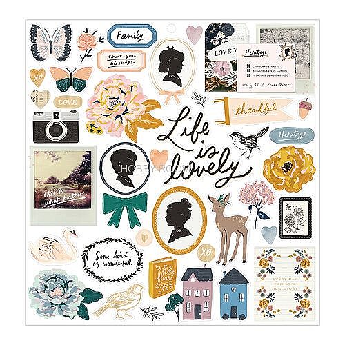 ������� ��� - Crate Paper - Heritage Collection - Embellishment Kit