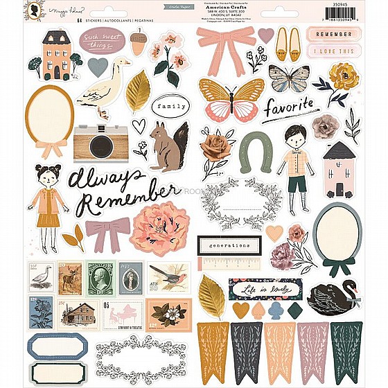 ������� ��� - Crate Paper - Heritage Collection - Embellishment Kit