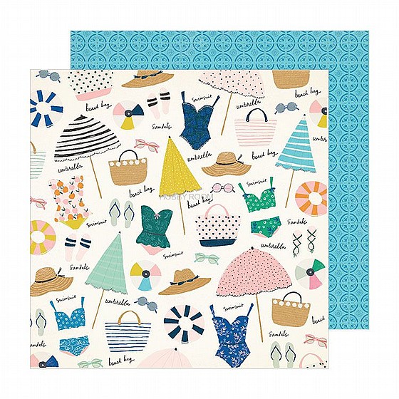 ���� ����� ��� - Crate Paper - Maggie Holmes - Double-Sided Cardstock 12"X12" - Sunny Days - Sunkissed