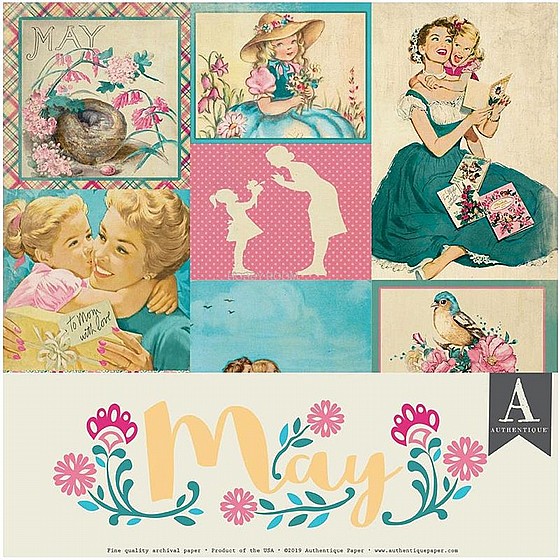 �������� ��� ��� - Authentique - Calendar Collection 12x12 - May