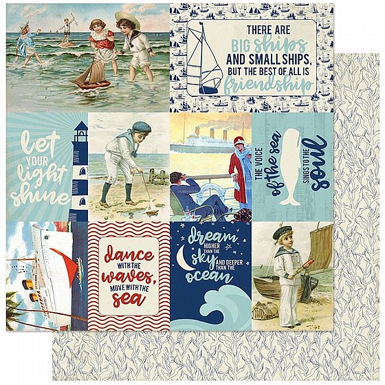 ����� - Authentique - Double-Sided Paper 12x12 - Voyage - #11 Image Cut Aparts