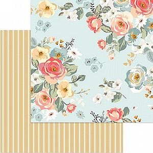 GINGHAM GARDENS "AMANDA" 12X12 PAPER GINGHAM GARDENS "AMANDA" 12X12 PAPER
