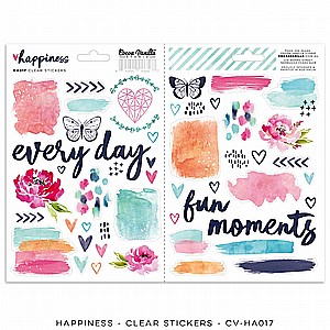 HAPPINESS – Clear Stickers HAPPINESS – Clear Stickers