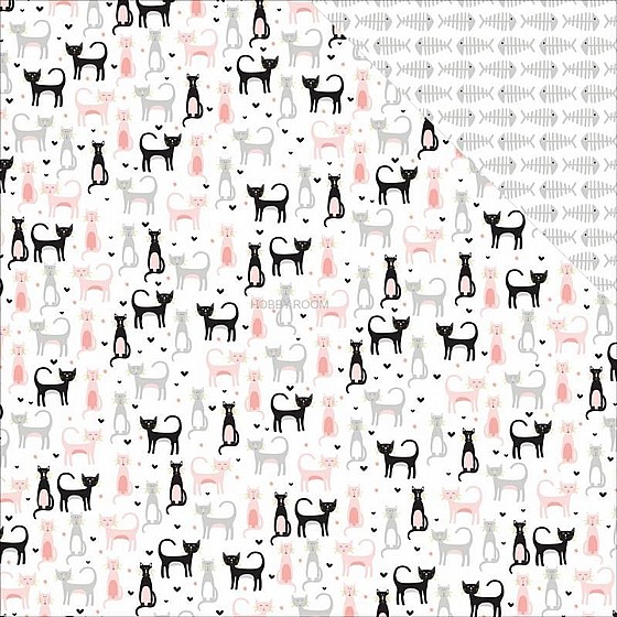 MEOW "KITTEN PARTY" 12X12 PAPER