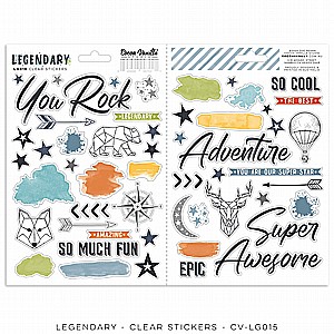 LEGENDARY Clear Stickers LEGENDARY Clear Stickers