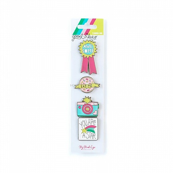  my-minds-eye GOOD VIBES ENAMEL PINS