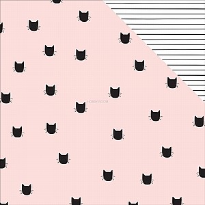 MEOW "BLACK CAT" 12X12 PAPER 