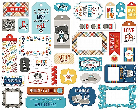 I LOVE MY CAT FRAMES & TAGS