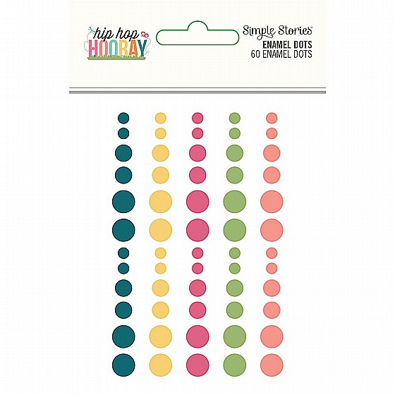HIP HOP HOORAY ENAMEL DOTS