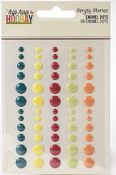 HIP HOP HOORAY ENAMEL DOTS