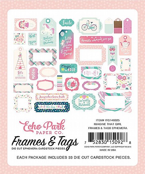 ������ �� ����� ������� ������� - Imagine That Girl Frames & Tags Ephemera