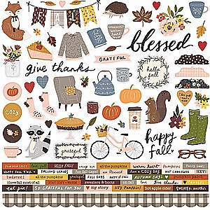 COZY DAYS - CARDSTOCK STICKER