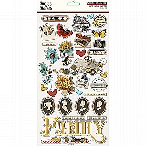 Simple Vintage Ancestry Collection 6 x 12 Chipboard Stickers Simple Vintage Ancestry Collection 6 x 12 Chipboard Stickers