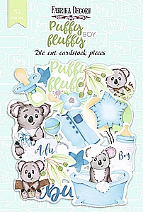 Puffy Fluffy Boy 52 Die Cut Set Puffy Fluffy Boy 52 Die Cut Set