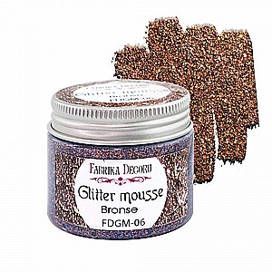מוס ליצירה עם גליטר ברונזה GLITTER MOUSSE, COLOR BRONSE מוס ליצירה עם גליטר ברונזה GLITTER MOUSSE, COLOR BRONSE