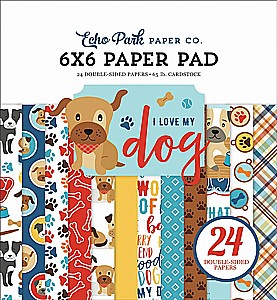 מארז דפי קארדסטוק I LOVE MY DOG 6X6 PAPER PAD מארז דפי קארדסטוק I LOVE MY DOG 6X6 PAPER PAD