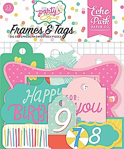 LET'S PARTY FRAMES & TAGS EPHEMERA LET'S PARTY FRAMES & TAGS EPHEMERA