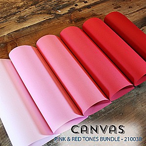 CANVAS PINK & RED TONES BUNDLE - 18 PCS. CANVAS PINK & RED TONES BUNDLE - 18 PCS.