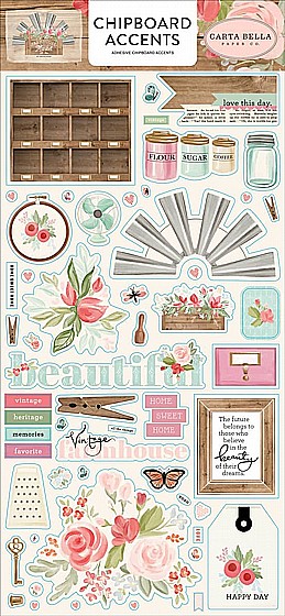 FARMHOUSE MARKET 6X13 CHIPBOARD ACCENTS