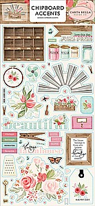 FARMHOUSE MARKET 6X13 CHIPBOARD ACCENTS FARMHOUSE MARKET 6X13 CHIPBOARD ACCENTS