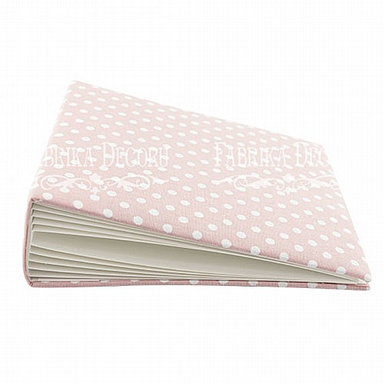 BLANK ALBUM WITH A SOFT FABRIC COVER PEAS IN PINK 20?M ? 20?M