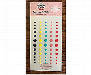 Let's Travel Enamel Dots