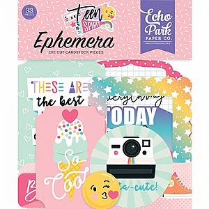 רוח נעורים קישוטונים - Teen Spirit Girl Ephemera - Echo Park * רוח נעורים קישוטונים - Teen Spirit Girl Ephemera - Echo Park *