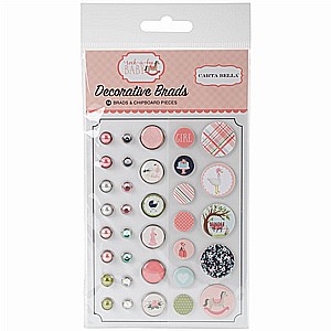 ROCK-A-BYE BABY GIRL DECORATIVE BRADS ROCK-A-BYE BABY GIRL DECORATIVE BRADS