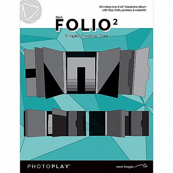 Photo Play Paper - Makers Series Collection - Creation Bases - Folio2 - 6 x 8 - Black