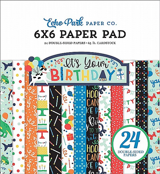 ���� ��� �������� ITS YOUR BIRTHDAY BOY 6X6 PAPER PAD