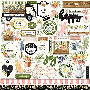 שוק אביבי - Spring Market Collection - 12 x 12 Cardstock Stickers שוק אביבי - Spring Market Collection - 12 x 12 Cardstock Stickers