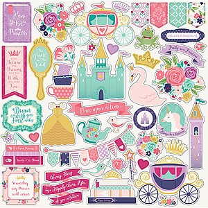 זמן נסיכות - Echo Park - Once Upon A Time Collection - Princess - 12 x 12 Cardstock Stickers זמן נסיכות - Echo Park - Once Upon A Time Collection - Princess - 12 x 12 Cardstock Stickers