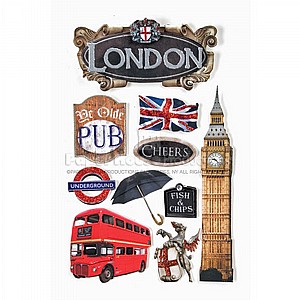 הממלכה הבריטית לונדון - Dimensional Cardstock Stickers with Bling Foil and Glitter Accents הממלכה הבריטית לונדון - Dimensional Cardstock Stickers with Bling Foil and Glitter Accents