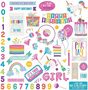 בוא אל המסיבה - Cake Collection - Rainbow Sprinkles - 12 x 12 Cardstock Stickers בוא אל המסיבה - Cake Collection - Rainbow Sprinkles - 12 x 12 Cardstock Stickers