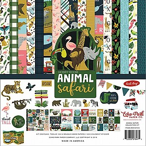 חיות ספארי - המארז המושלם Echo Park - Animal Safari Collection - 12 x 12 Collection Kit חיות ספארי - המארז המושלם Echo Park - Animal Safari Collection - 12 x 12 Collection Kit