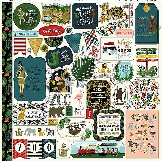 ���� ����� - ����� ������ Echo Park - Animal Safari Collection - 12 x 12 Collection Kit